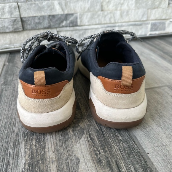 HUGO BOSS Men's Storm Running Navy  Sneakers Size 44 - Picture 6 of 14